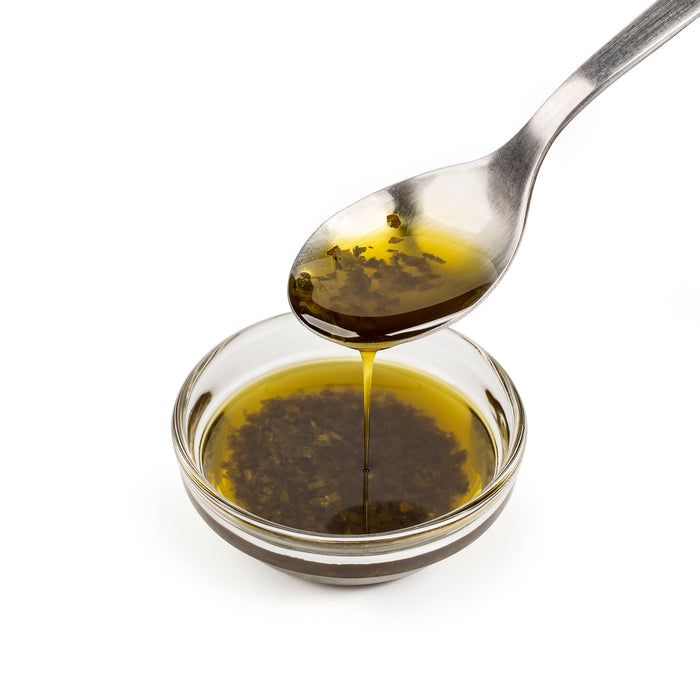 A spoon of shiso EVOO