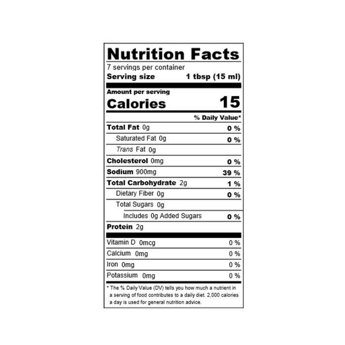 Nutrition Facts Label