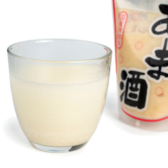A glass of amazake