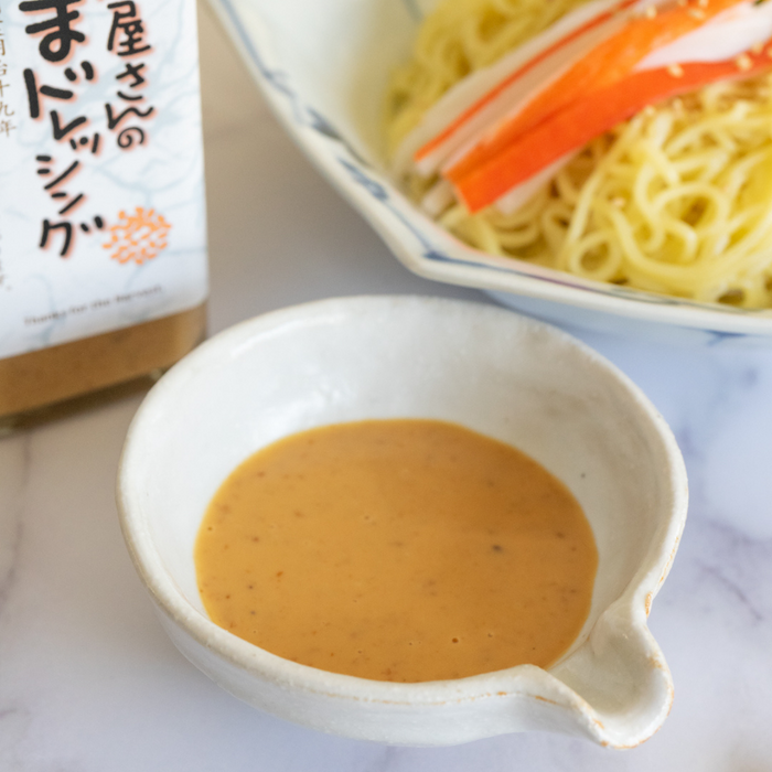 A bowl of sesame dressing