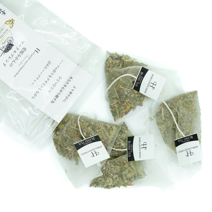 Tea bags of Ehime Mikan Tea (Mikan, Lemon Myrtle, & Lemon Verbena)