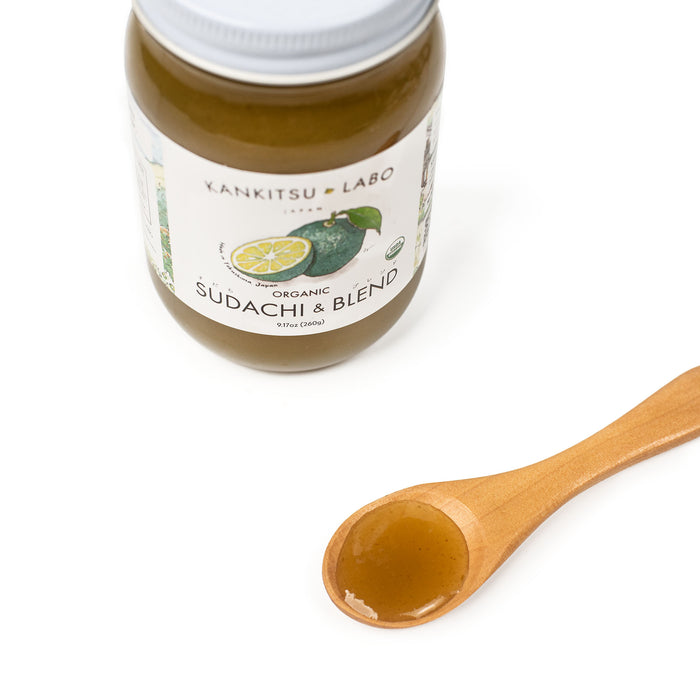 Organic Sudachi & Blend Spread on a spoon
