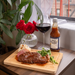 Garlic Miso Sauce & Marinade - final dish, steak