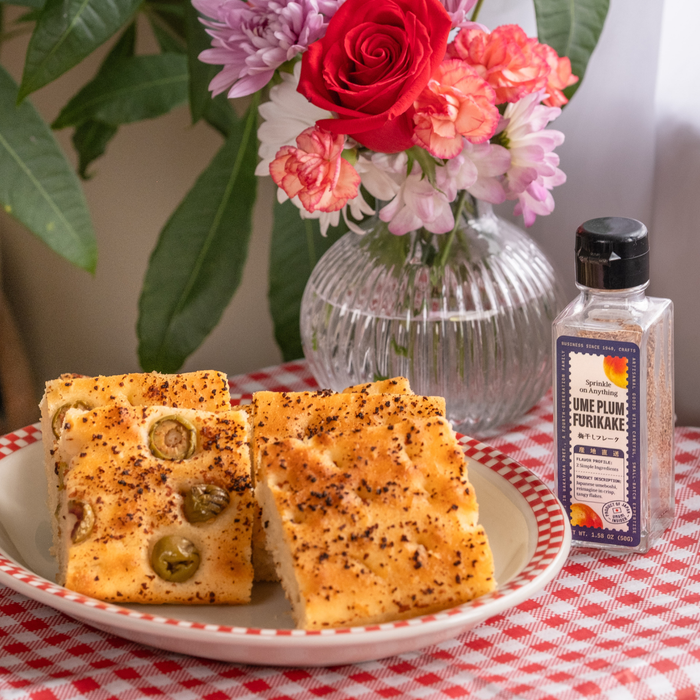 Ume Plum Furikake on bread