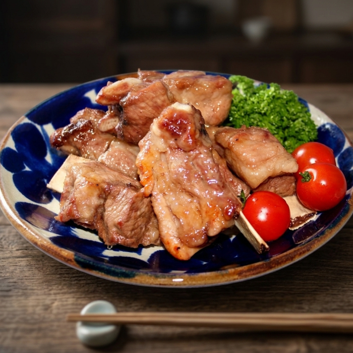 A plate of grilled beef