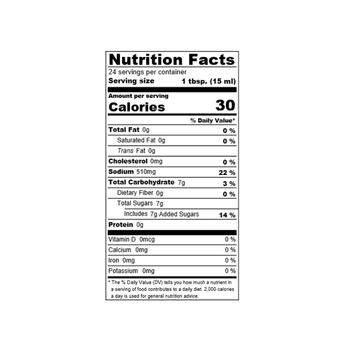 Nutrition facts