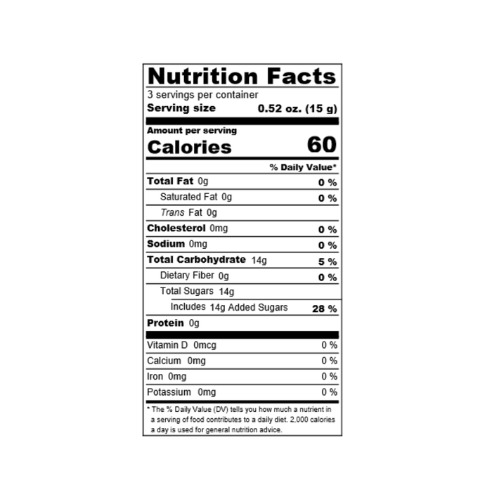 Nutrition facts