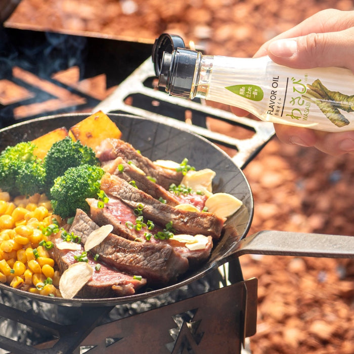 Steak with corn