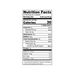 Nutrition facts label