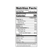 Nutrition facts label
