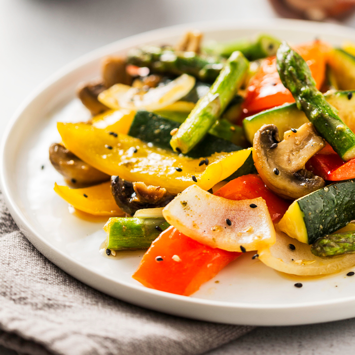 miso marinated grilled vegetables