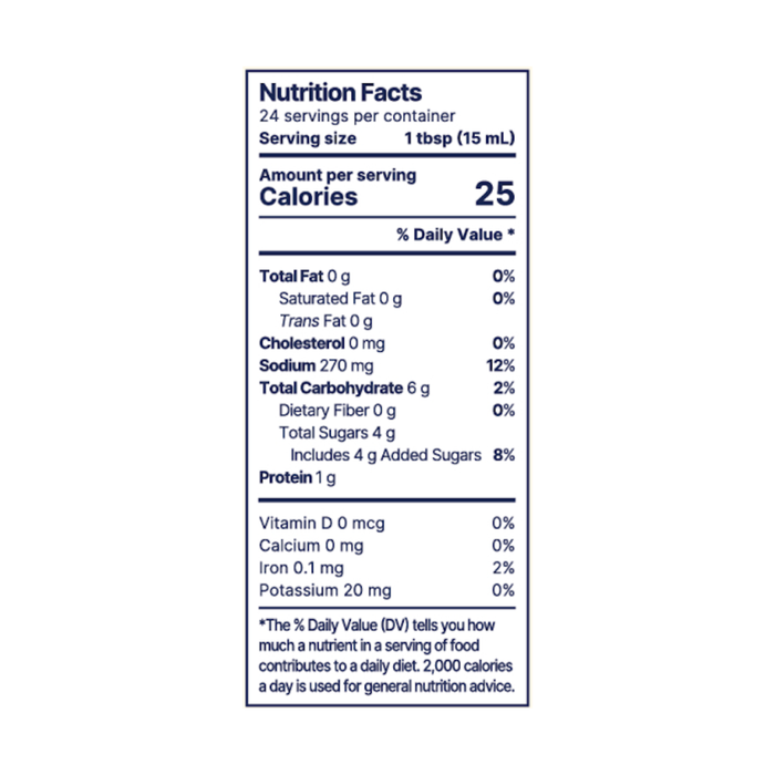 Garlic Miso Sauce & Marinade Nutritional Facts