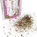 Scattered furikake next to a package bag of the product