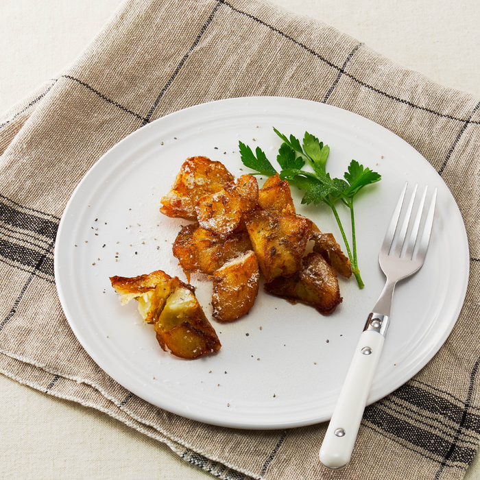 A plate of grilled potatoe