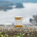 A package jar of the product background with ocean view