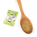 A spoon of sansho pepper powder next to sachet