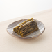 A plate of pickled tsuda turnip greens