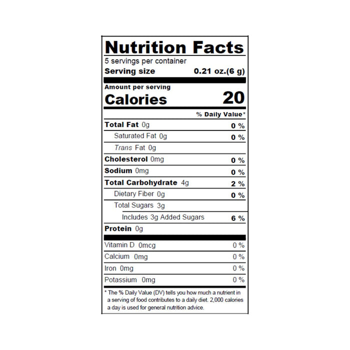 Dry candied blood orange peels nutrition facts