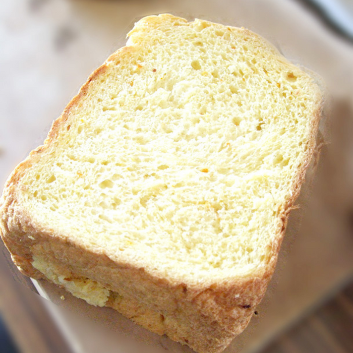 A slice of mikan bread