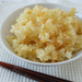 A bowl of mikan blended steamed white rice