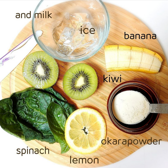 Ingredients of smoothie