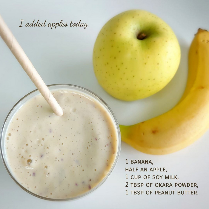 Banana and apple smoothie