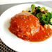 Salisbury steak with tomato sauce