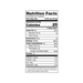 Nutrition facts label