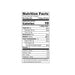 Nutrition facts label of the product